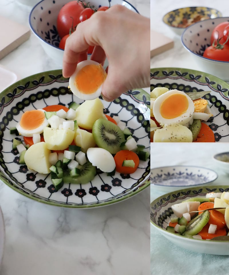 新品2点セット　ポタリーフィールド　パスタ皿　スープカレー皿　ラインフラワー 新品2点セット ポタリーフィールド パスタ皿 スープカレー皿 ライン