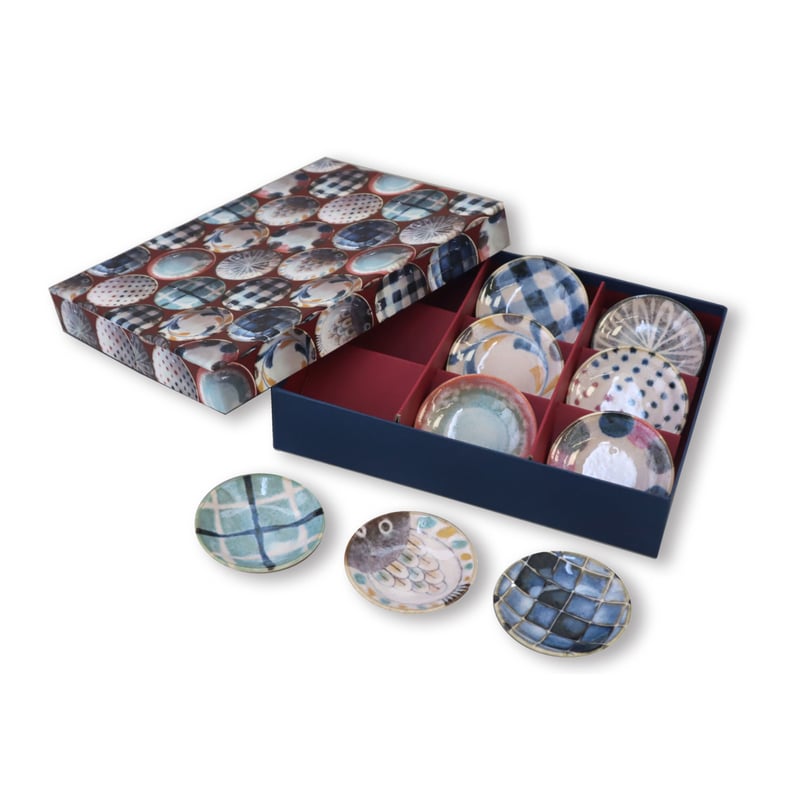 ブラッシュカラー 九重小皿揃［ギフトセット］ | AWASAKA