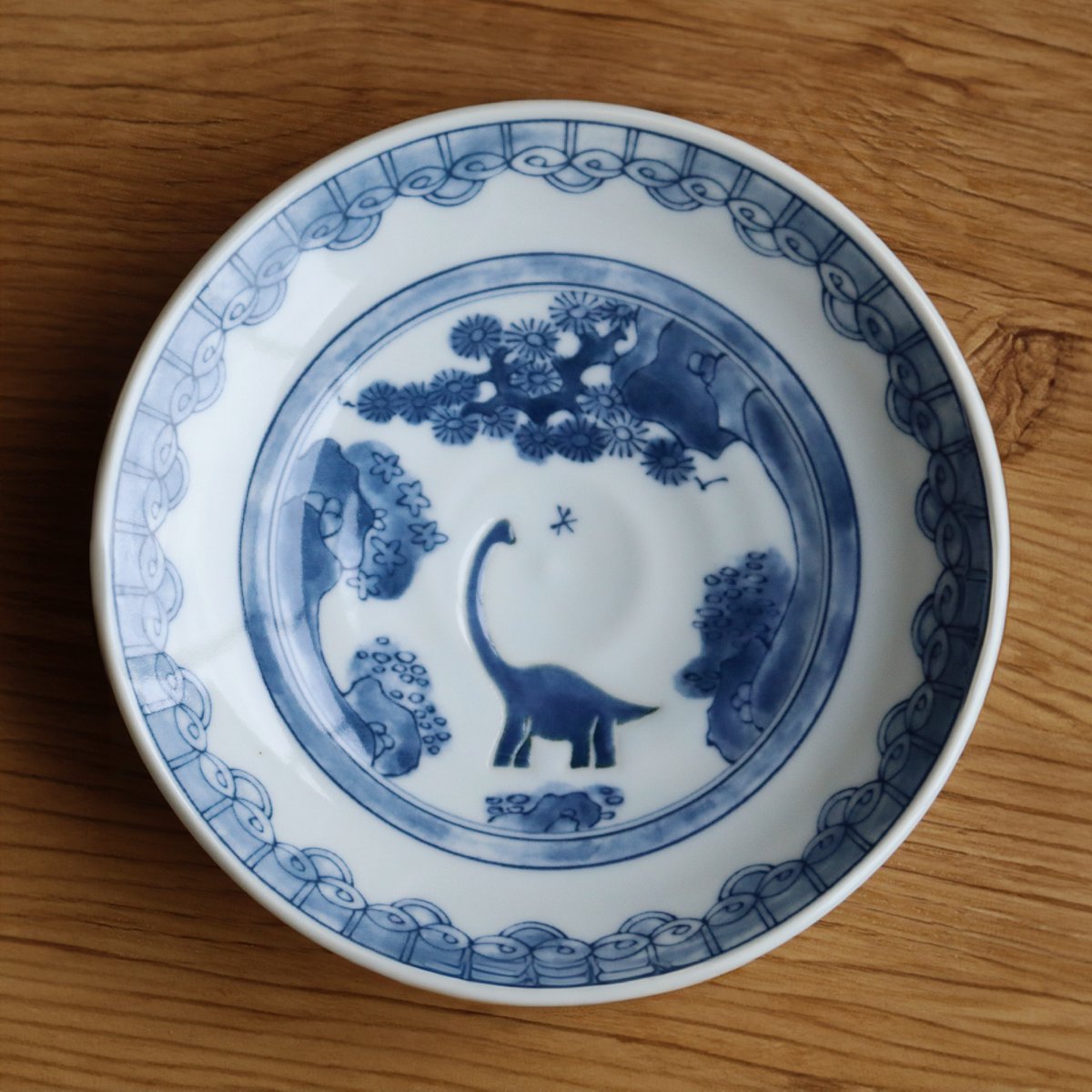 江戸っ子恐竜 竜山水 銘々皿 | AWASAKA