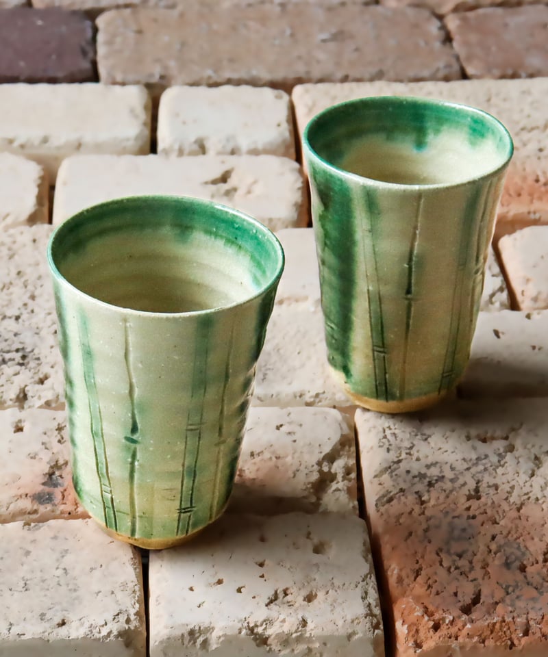 織部竹彫 カップペア［ギフトセット］ | AWASAKA