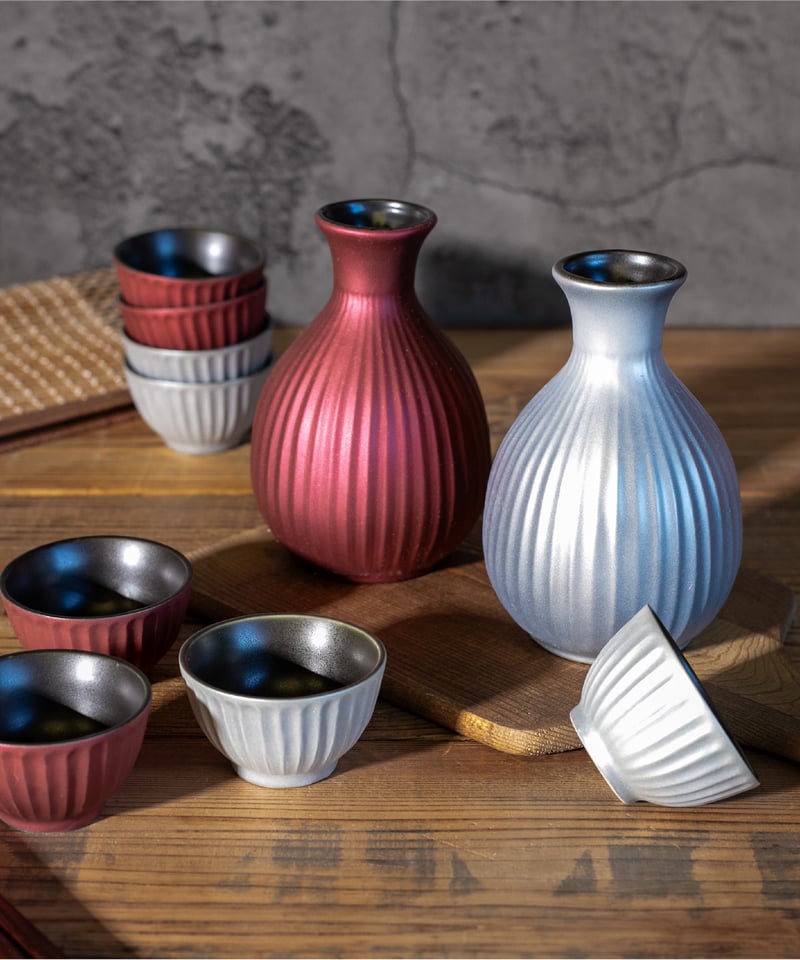 メタルカラー 酒器揃（木箱）[ギフトセット] | AWASAKA