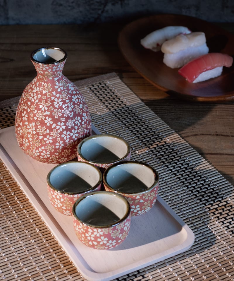 花ちらし 酒器揃［ギフトセット］ | AWASAKA