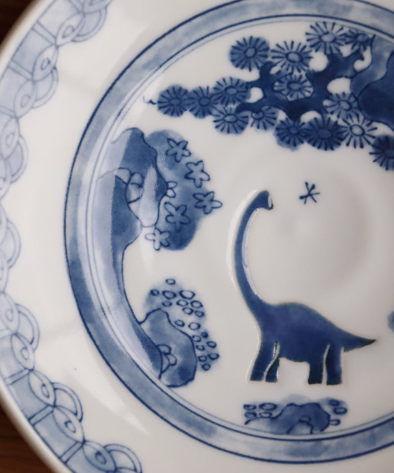 江戸っ子恐竜 竜山水 銘々皿 | AWASAKA