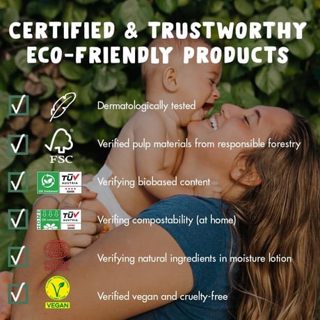 【即納】Eco by Naty(エコバイナティ)：アロエベラ配合 植物由来のベビーワイプ／５６枚