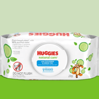 【即納】Huggies(ハギーズ)：ベビーワイプ／キューカンバ＆グリーンティ：１パック