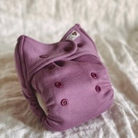 《お取寄せ》メリノウール布おむつカバー "Mauve(モーブ)"