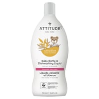 【即納】ATTITUDE(アティテュード)：ベビー用食器洗剤／無香料