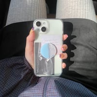 【予約商品】lace memories / light blue / phone case