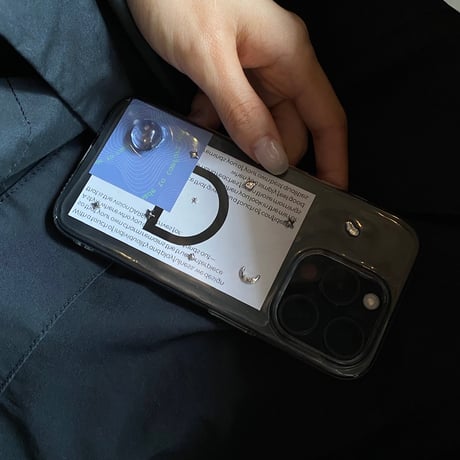 【予約商品】 aqua / silver / phone case