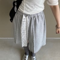 【即納商品】sweat lace half pants