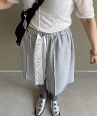 【即納商品】sweat lace half pants