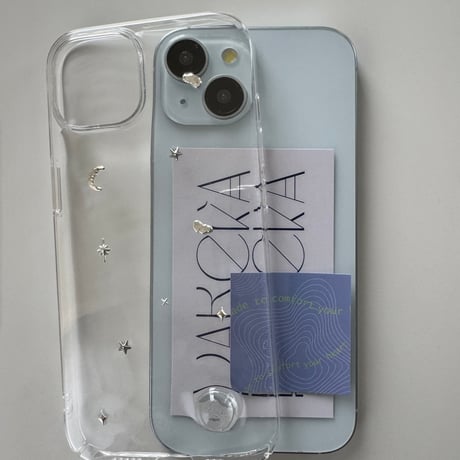 【予約商品】 aqua / silver / phone case