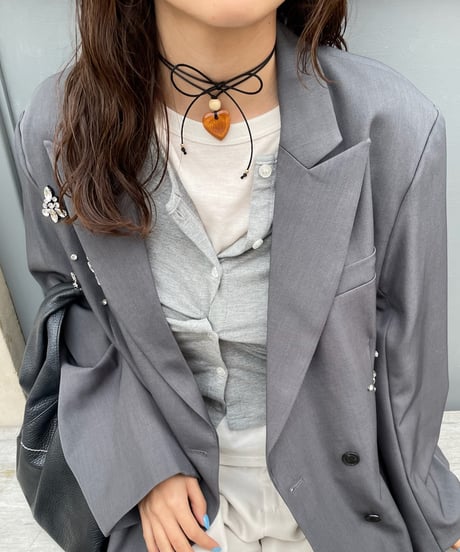 【即納商品】heart cord / 14kgf  / choker