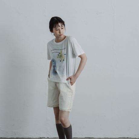 【即納商品】bloom with edge t-shirt