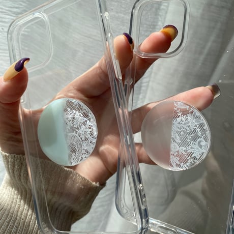 【予約商品】lace memories / mint / phone case