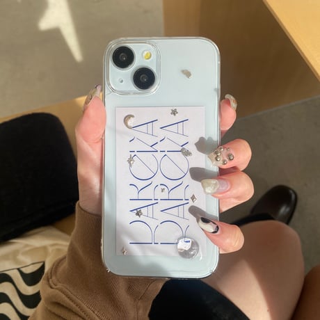 【予約商品】 aqua / silver / phone case