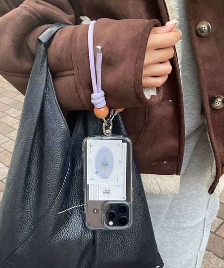 【即納商品】wood handstrap / purple