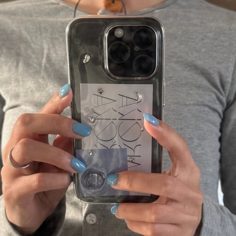【予約商品】 aqua / silver / phone case