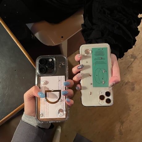 【予約商品】 aqua / silver / phone case