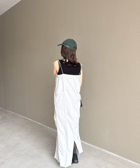 【即納商品】sweat ribbon jumper skirt