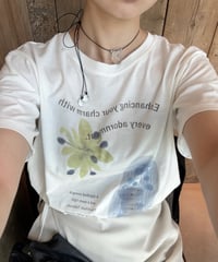 【即納商品】bloom with edge t-shirt