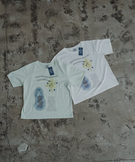 【即納商品】bloom with edge t-shirt
