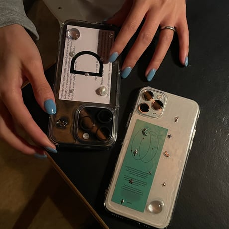 【予約商品】 aqua / silver / phone case