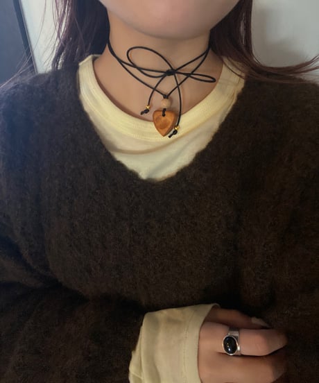 【即納商品】heart cord / 14kgf  / choker