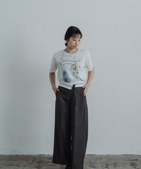 【即納商品】bloom with edge t-shirt