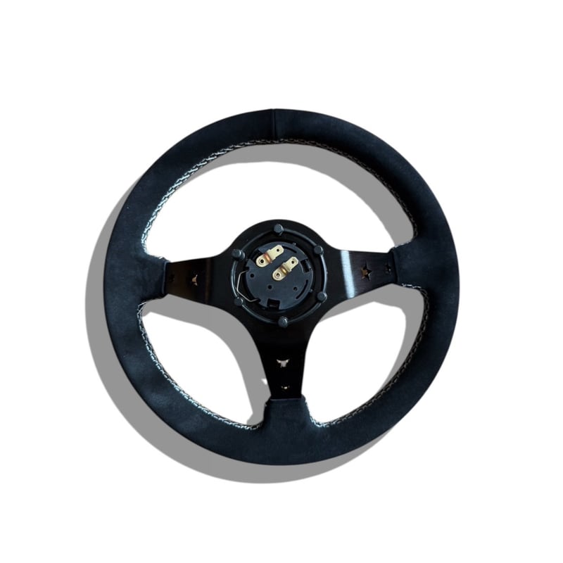 THIRASH RACING ステアリング 黒　バックスキン THIRASH RACING ステアリング 黒 バックスキン THIRASH RACING