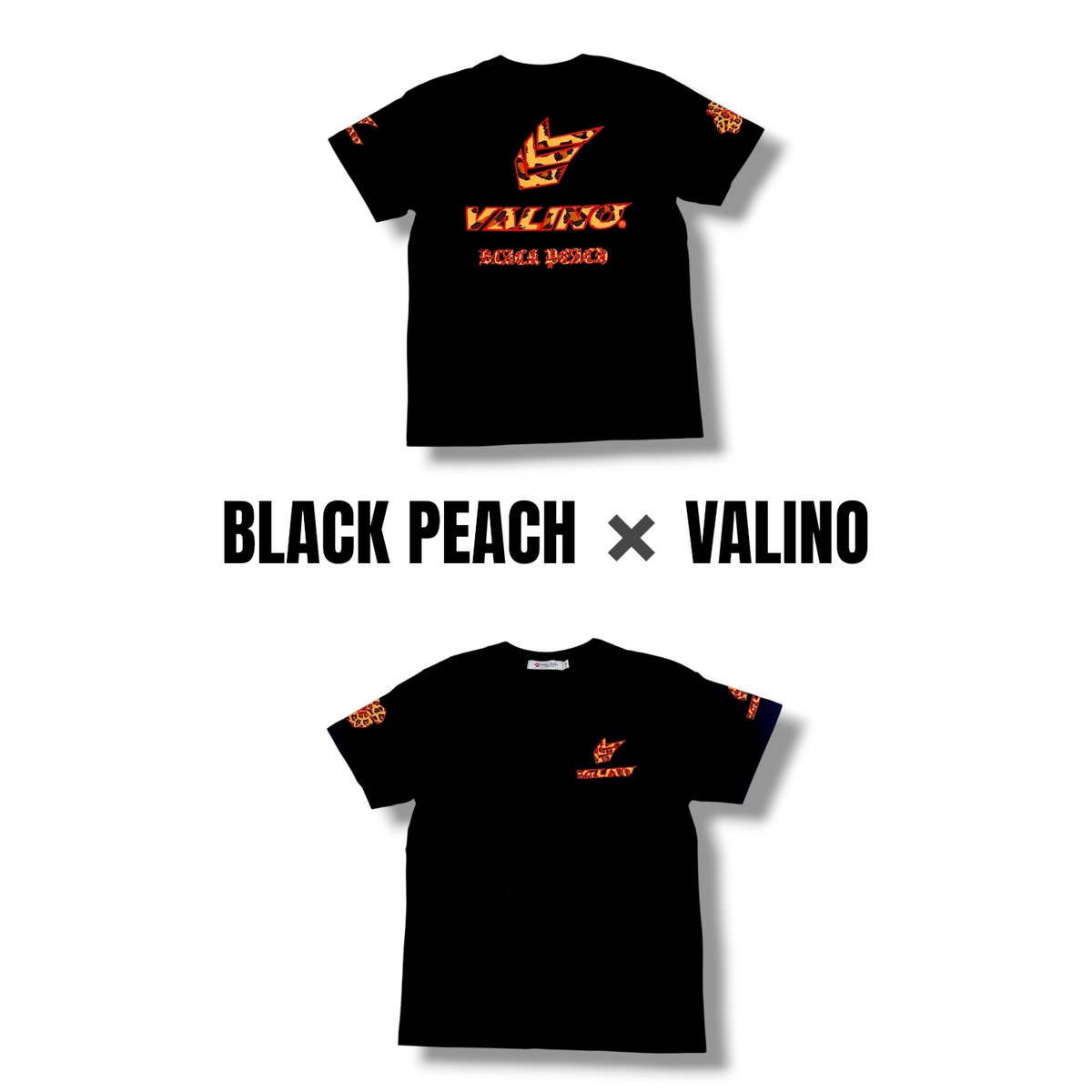 VALINO ✖️BLACK PEACH Tシャツ | BLACKPEACH