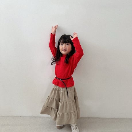 digreen/29. check ruffle skirt? S-2XL