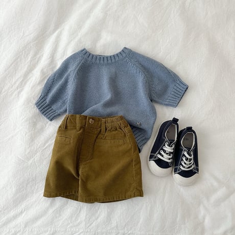 minirobe/10. emblem 3/4 Sleeve Knit  S-XL