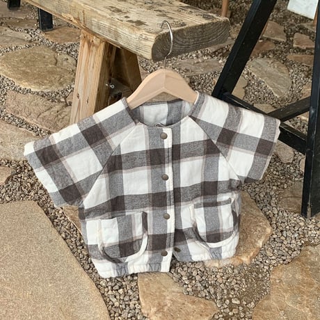 bebeholic/1. check jumper S(6-12M)-L(18M-24M)