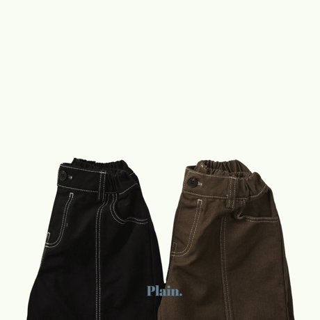 plain/44. stitch bermuda pants XS-XL