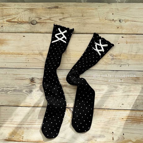 melikey/107. ribbon long socks FREE