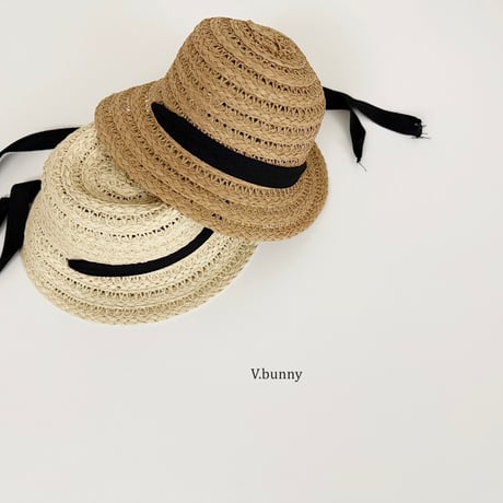 vbunny/67. black ribbon hat FREE(48-52CM)