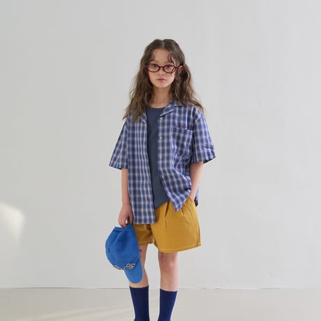minimal/63. half t check shirt JS-JM