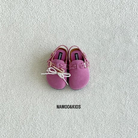 namoo/15. Madison Suede Slides (Detachable Decoration) 140-210