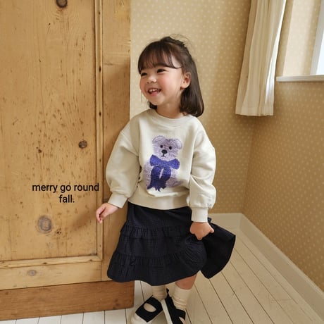 merrygoround/5. check fril skirt XS-2XL