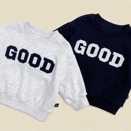 oottbebe/18. GOOD kids ( family ) man-to-man XS(0-1Y)-XL(4-5Y)