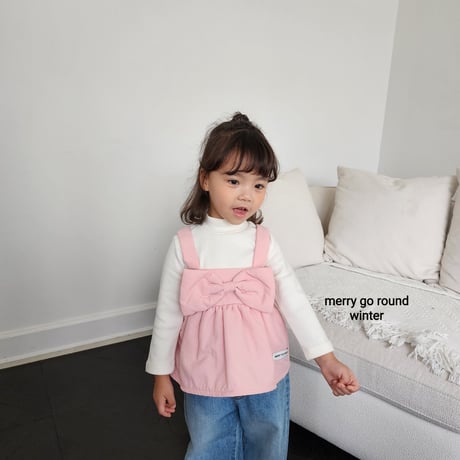 merrygoround/25. padding ribbon sleeveless XS-L