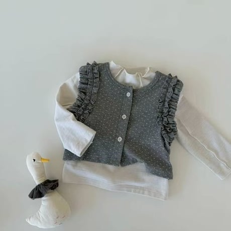 aiai/84. amang dot vest ( t-shirt ) set XS-L