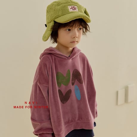 navi/9. butterfly hood T-shirt S-XL