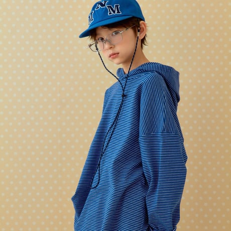 minimal/48. serve stripe hood T-shirt JS-JM