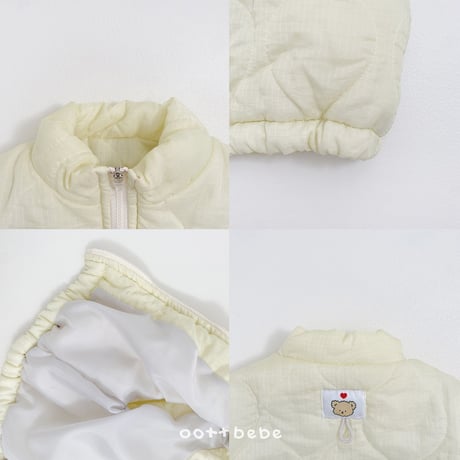 oottbebe/58. day quilting vest XS(1-2Y)-XL(6-7Y)