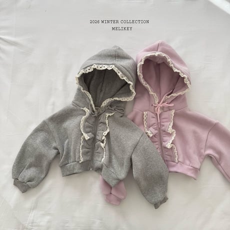 melikey/74. juju fril hood zipup JS-JM
