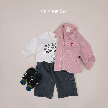 soybean/8. heart boxy shirt XS-XL
