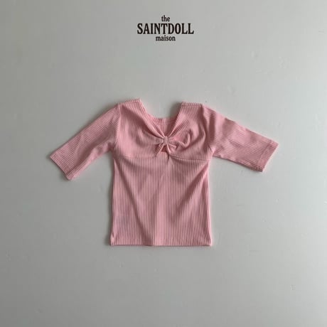 saintdoll/66. ribbon 5bu T-shirt S-XL