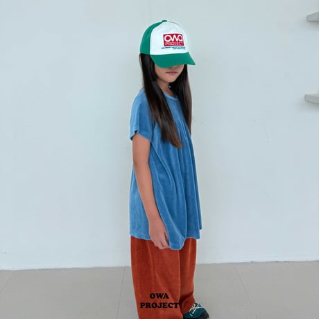 owa/37. shirring velloa one-piece S-XL